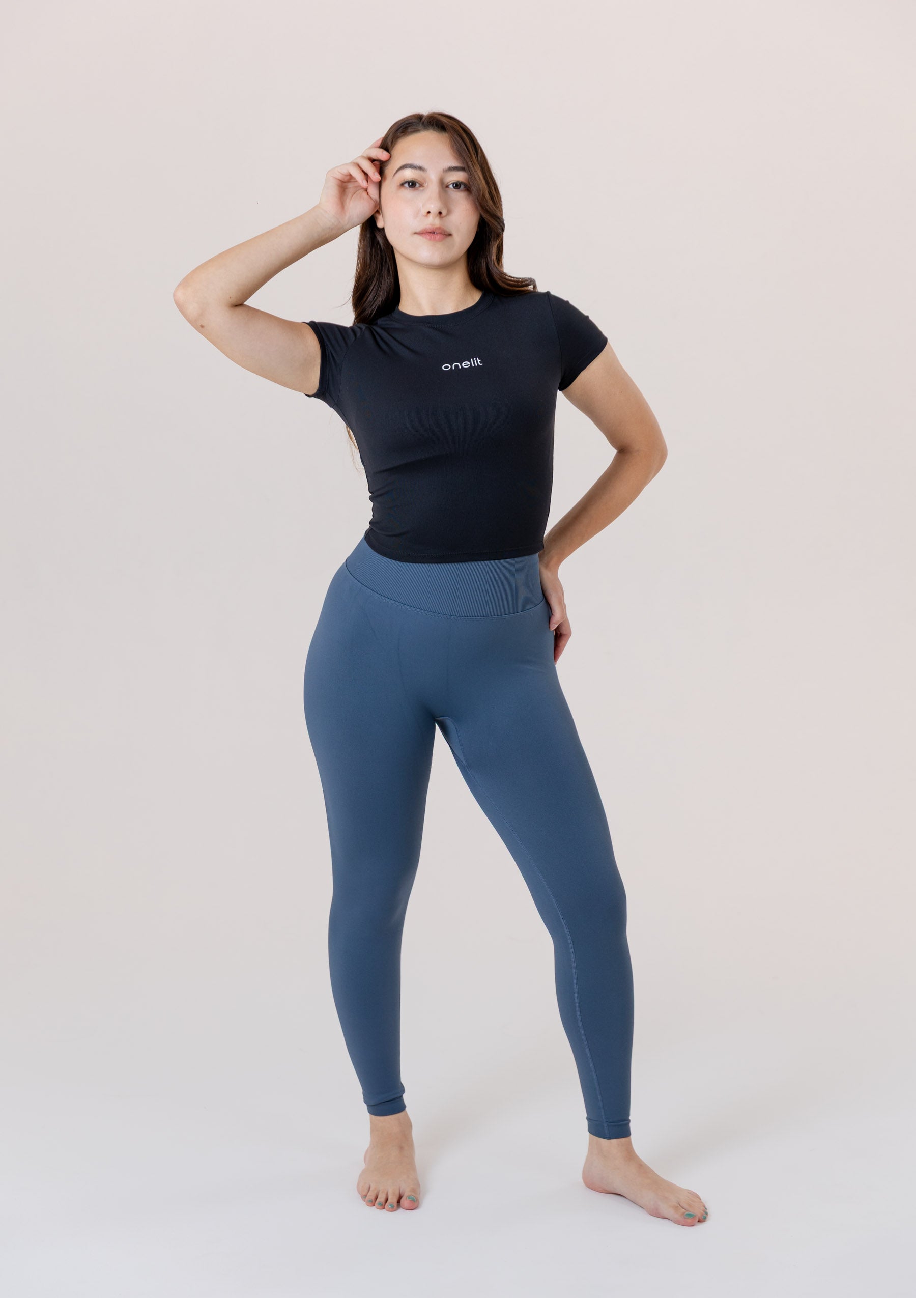 onelit - スクランチ シームレスレギンス／ヨガパンツ